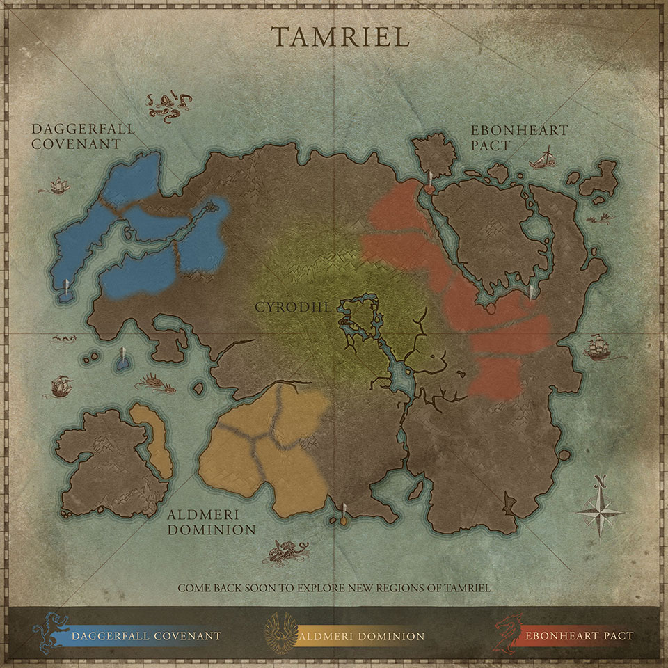 Карта Тамриэля